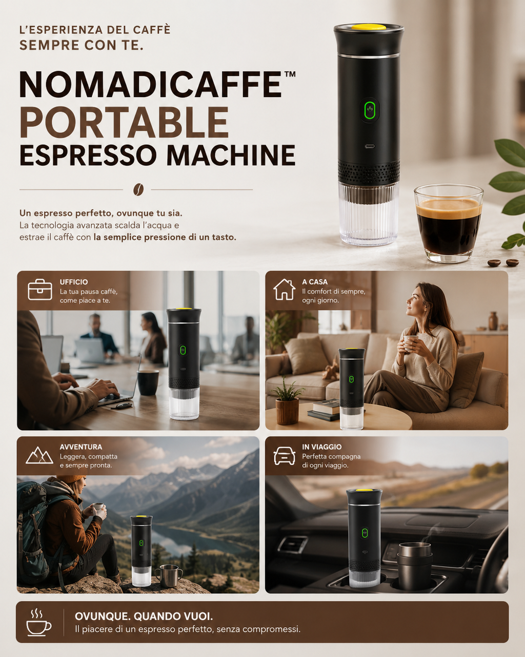 Nomadicaffe macchina da caffè|AromaGo™